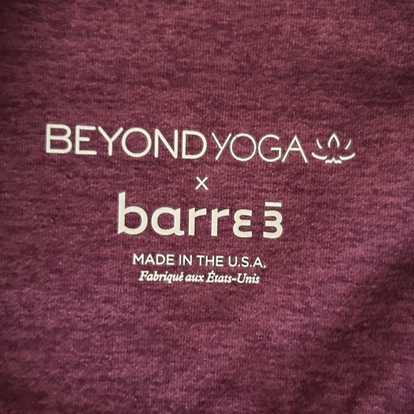 Beyond Yoga x Barre 3 Spacedye High Waisted Practice Pants Boysenberry, Large - Picture 2 of 10